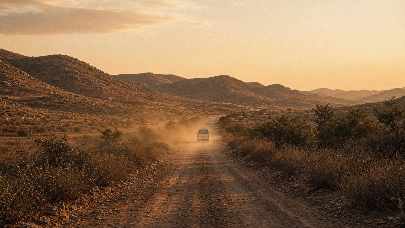 Un camino de tierra por el campo mexicano